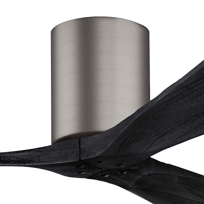 Image 2 42" Matthews Irene 3H Pewter and Black Remote Hugger Ceiling Fan more views