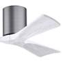 3_42" Matthews Irene 3H Pewter and White Remote Hugger Ceiling Fan more views