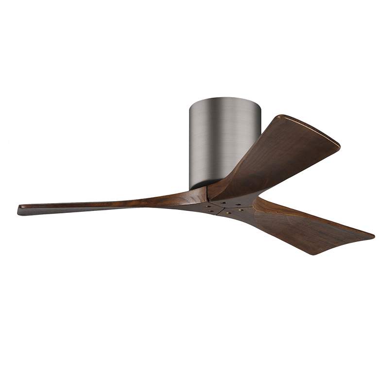Image 1 42" Matthews Irene 3H Pewter and White Remote Hugger Ceiling Fan