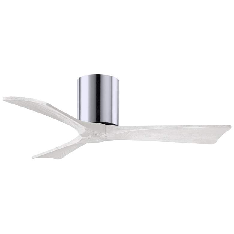 Image 1 42" Matthews Irene 3H Polished Chrome Hugger Ceiling Fan with Remote