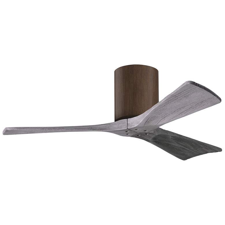 Image 1 42 inch Matthews Irene 3H Walnut and Barnwood Remote Hugger Ceiling Fan