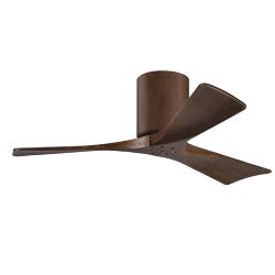 42" Matthews Irene 3H Walnut Remote Hugger Ceiling Fan