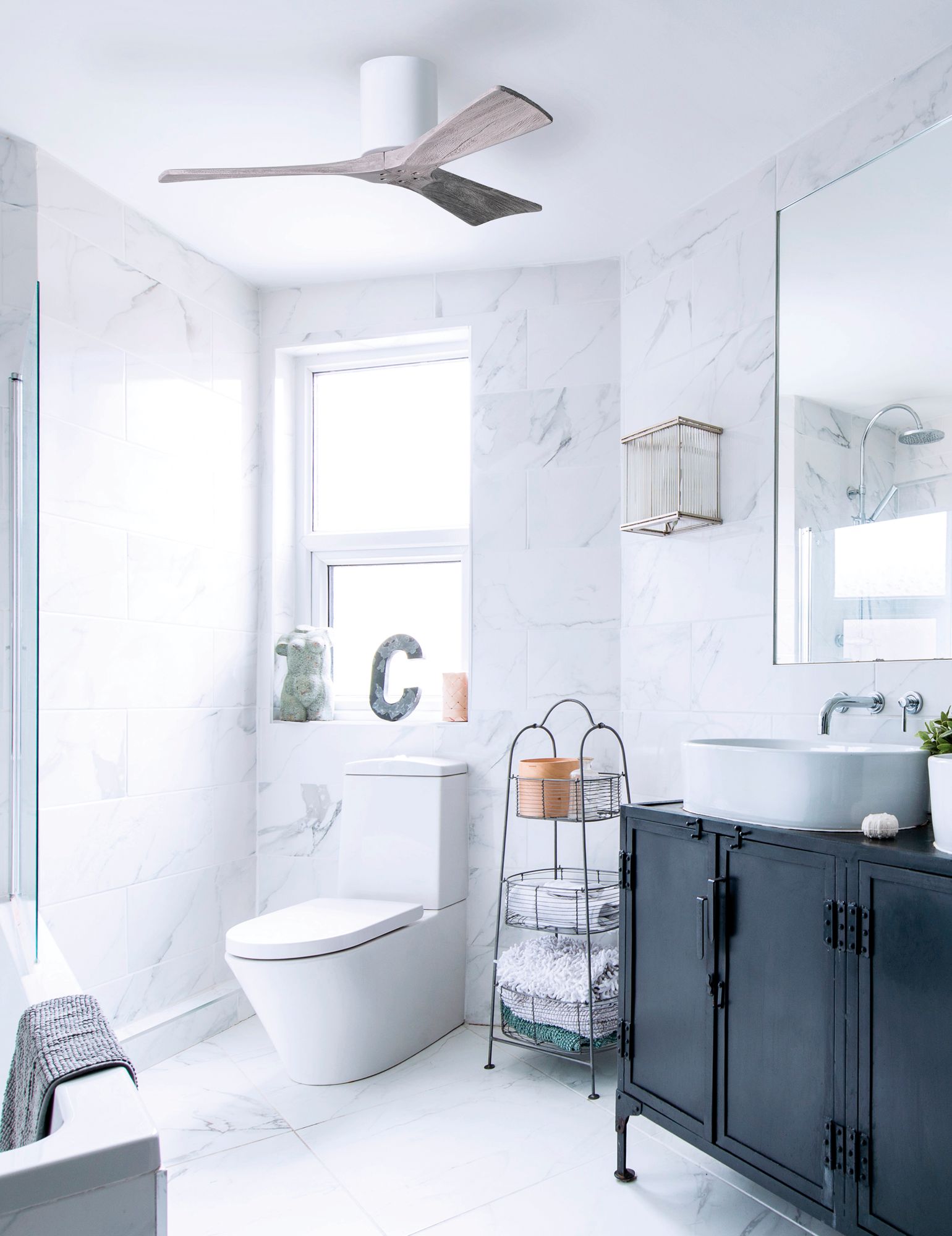 Image 4 42" Matthews Irene 3H White and Barnwood Remote Hugger Ceiling Fan more views