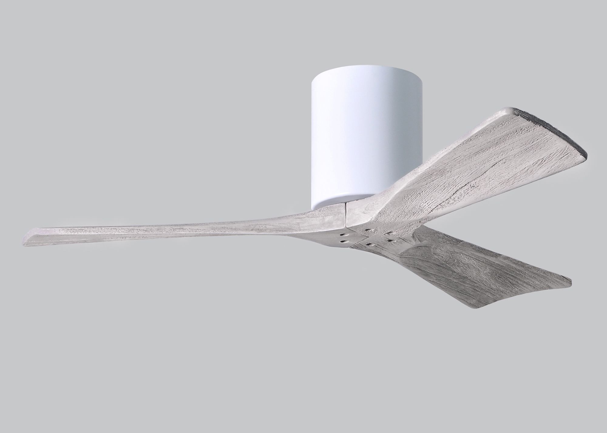 Image 7 42" Matthews Irene 3H White and Barnwood Remote Hugger Ceiling Fan more views