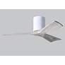 7_42" Matthews Irene 3H White and Barnwood Remote Hugger Ceiling Fan more views