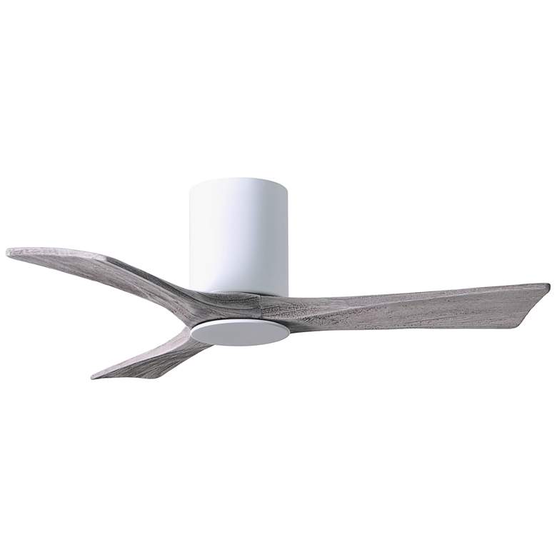 Image 4 42" Matthews Irene 3H White and Barnwood Remote Hugger LED Ceiling Fan more views