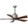 42" Matthews Irene-5 Brushed Nickel Ceiling Fan