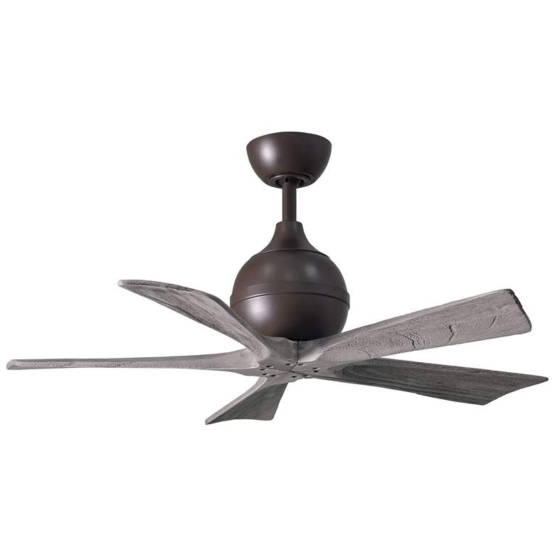 Image 1 42" Matthews Irene-5 Damp Barnwood Bronze Ceiling Fan with Remote