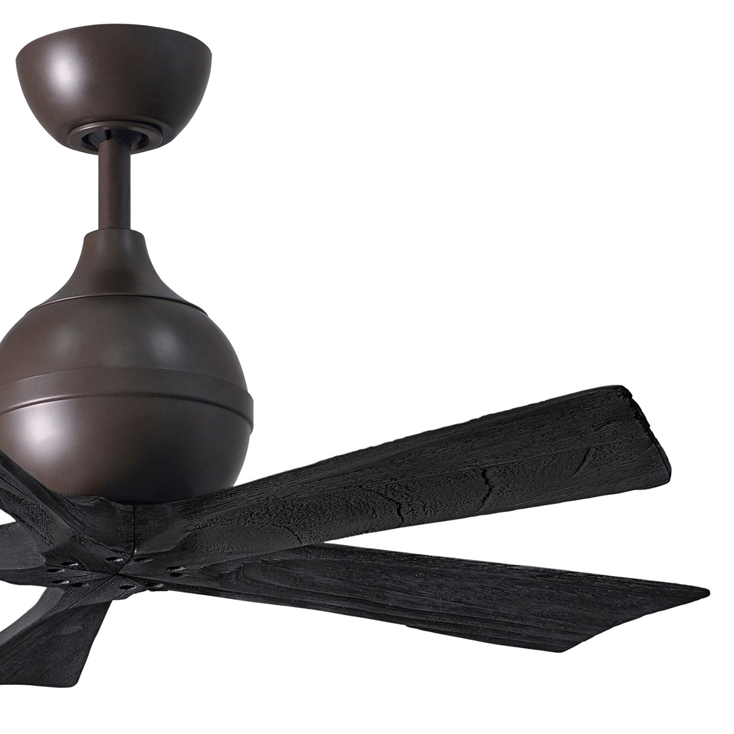 Image 3 42" Matthews Irene-5 Textured Bronze and Black Damp Remote Ceiling Fan more views