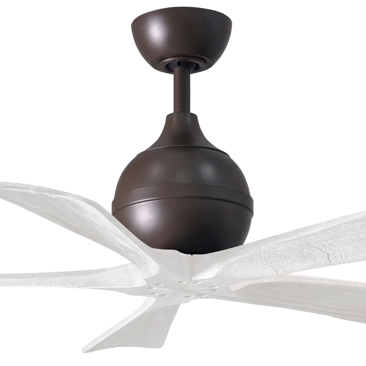 Image 2 42" Matthews Irene-5 Textured Bronze and White Damp Remote Ceiling Fan more views