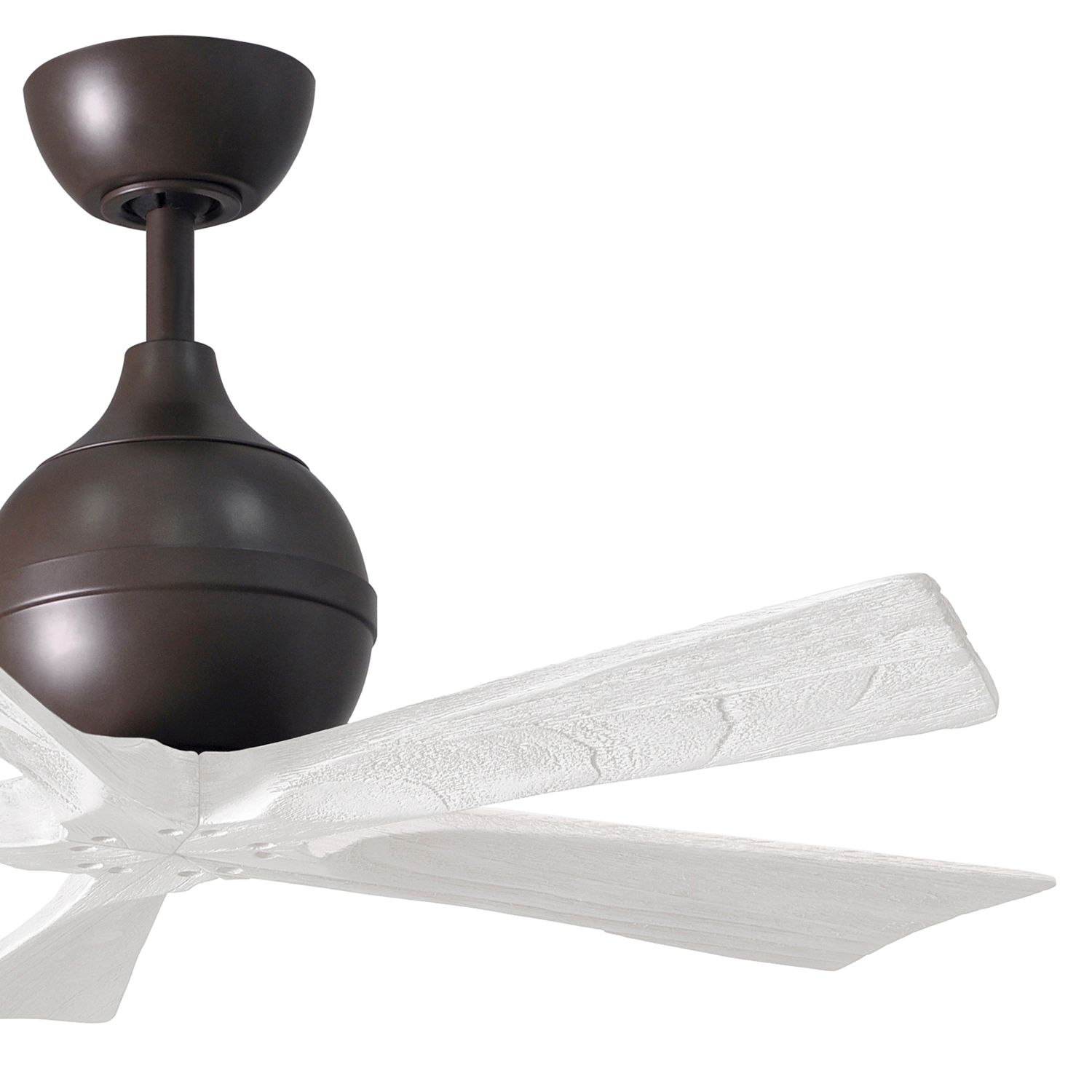Image 3 42" Matthews Irene-5 Textured Bronze and White Damp Remote Ceiling Fan more views
