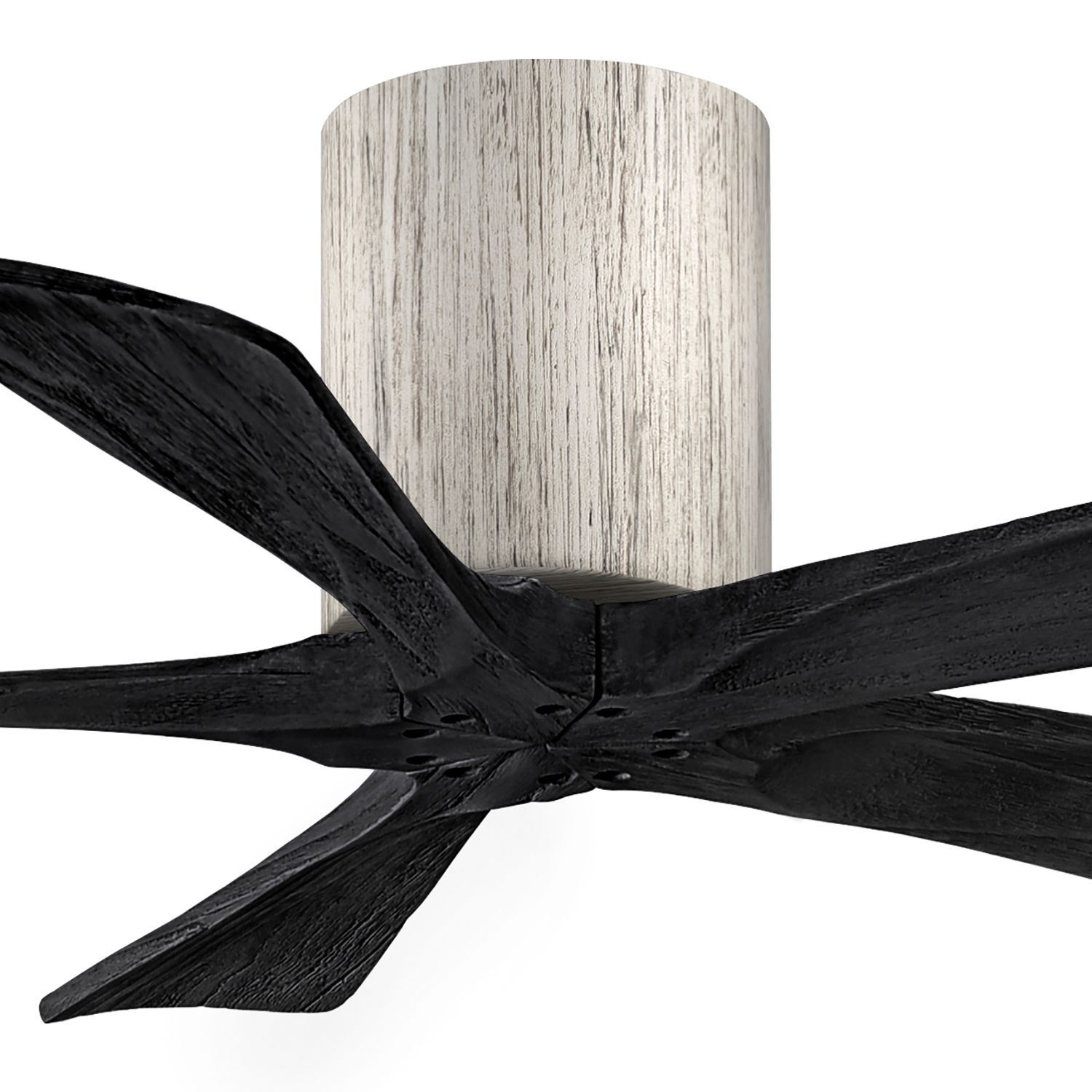 Image 2 42" Matthews Irene-5H Barnwood Black Hugger Ceiling Fan with Remote more views