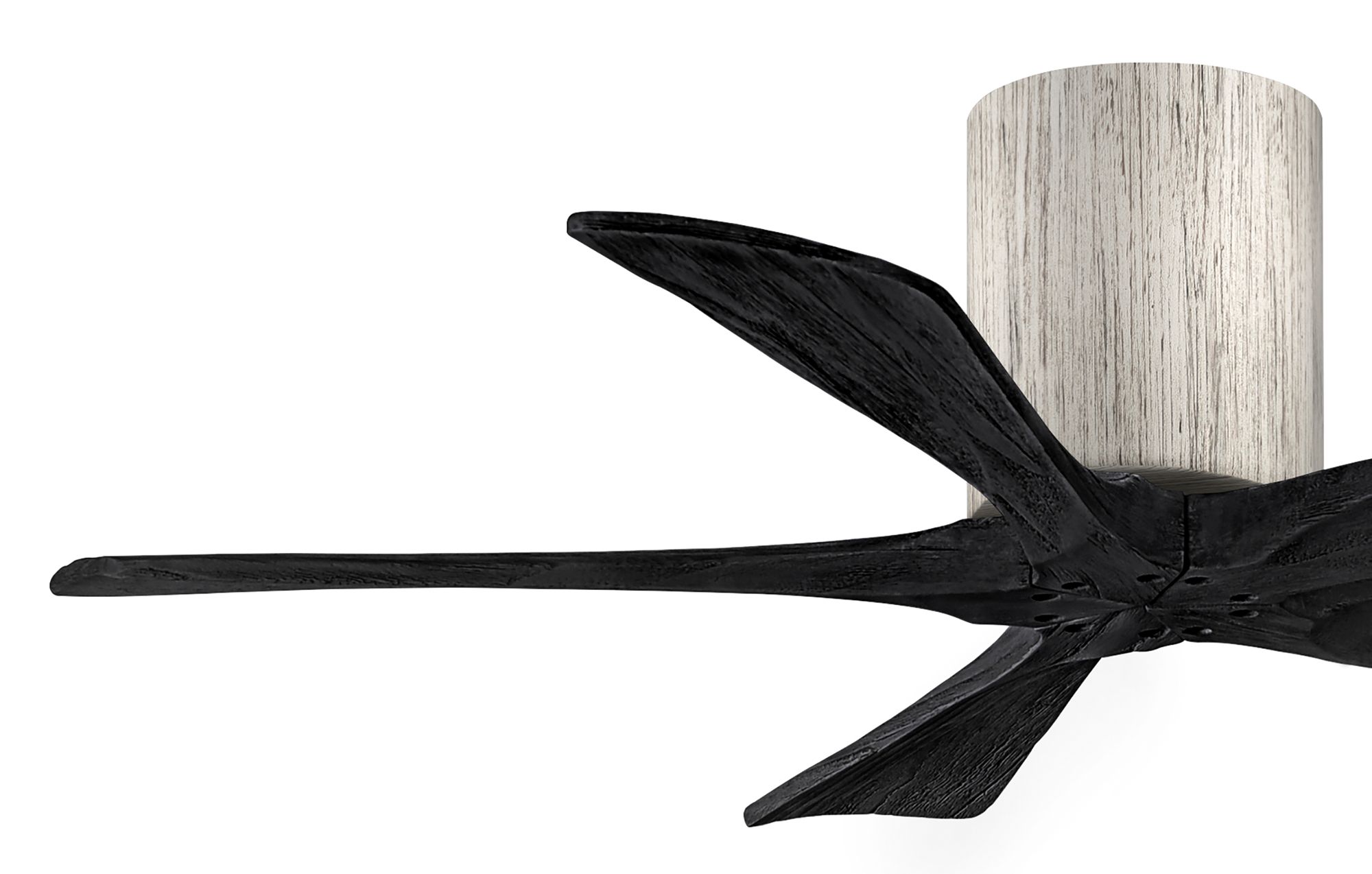 Image 3 42" Matthews Irene-5H Barnwood Black Hugger Ceiling Fan with Remote more views