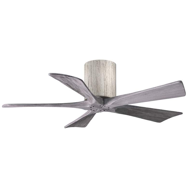 Image 1 42 inch Matthews Irene-5H Barnwood Hugger Ceiling Fan with Remote