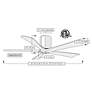 6_42" Matthews Irene-5H Barnwood Hugger Ceiling Fan with Remote more views