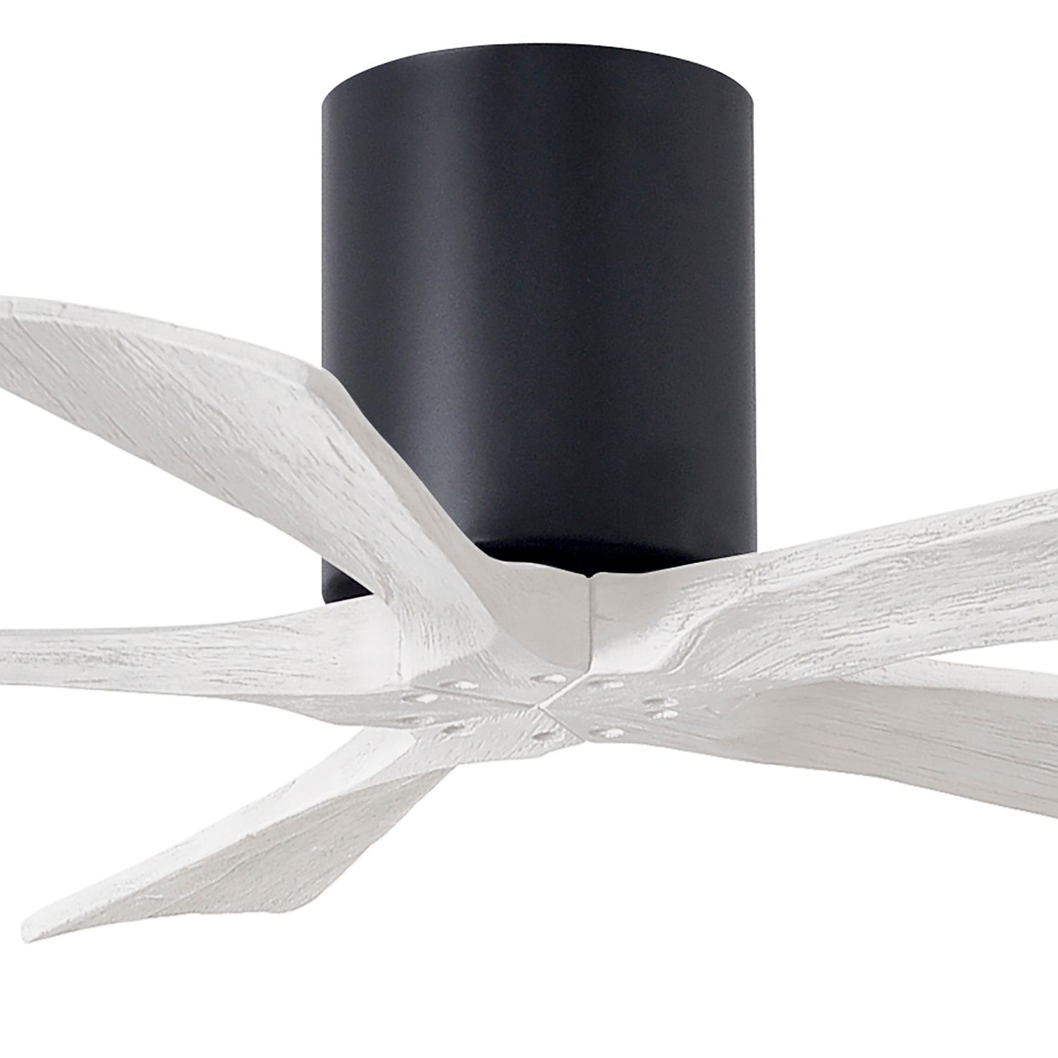 Image 2 42" Matthews Irene-5H Black and White Hugger Ceiling Fan with Remote more views