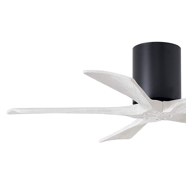 Image 3 42" Matthews Irene-5H Black and White Hugger Ceiling Fan with Remote more views