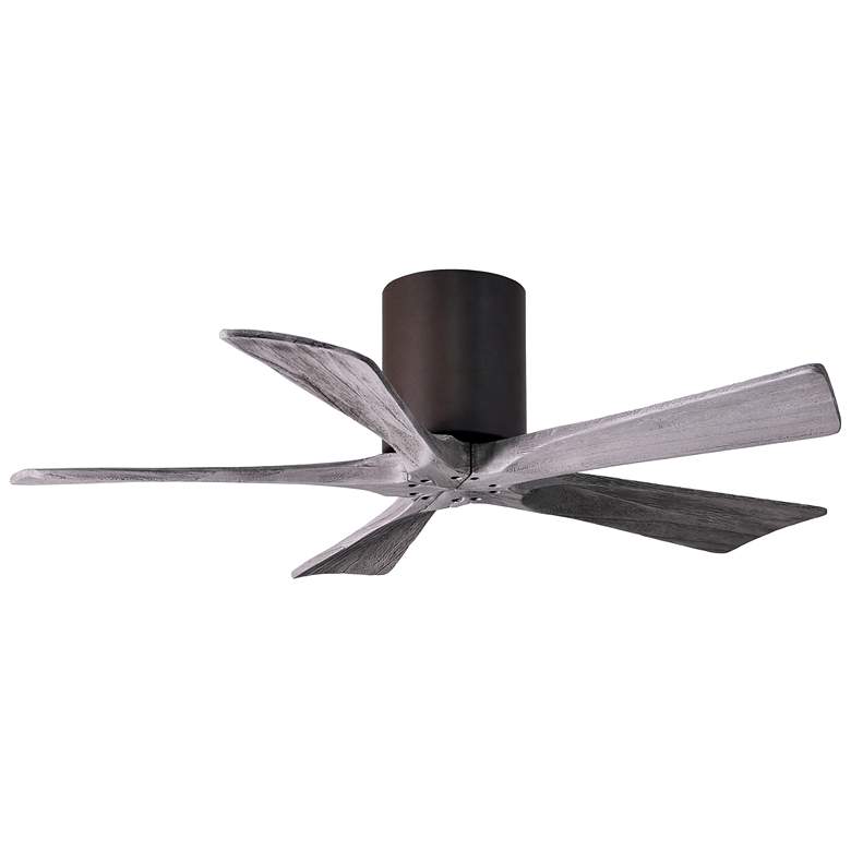 Image 1 42 inch Matthews Irene-5H Bronze and Barnwood Hugger Remote Ceiling Fan