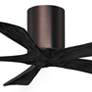 2_42" Matthews Irene-5H Bronze and Black Hugger Ceiling Fan with Remote more views