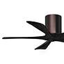3_42" Matthews Irene-5H Bronze and Black Hugger Ceiling Fan with Remote more views