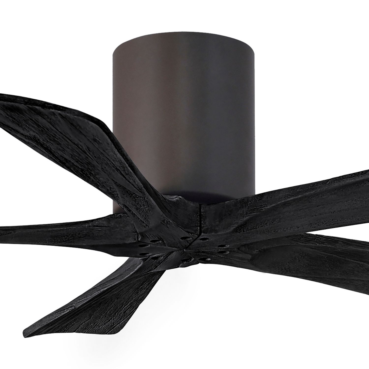 Image 2 42" Matthews Irene-5H Bronze and Black Hugger Ceiling Fan with Remote more views