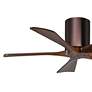 42" Matthews Irene-5H Bronze and Walnut Hugger Ceiling Fan with Remote