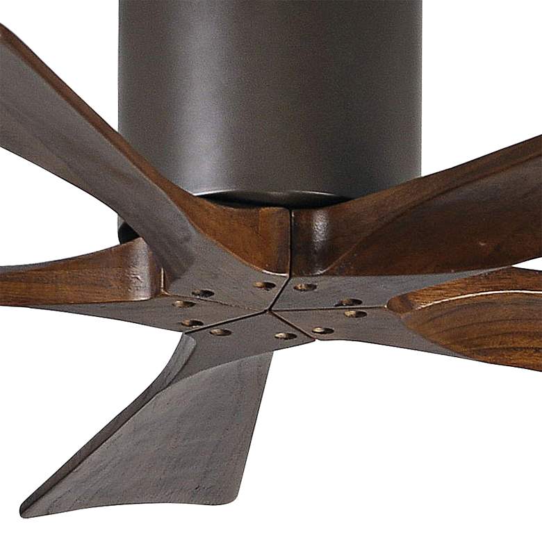 Image 3 42 inch Matthews Irene-5H Bronze and Walnut Hugger Ceiling Fan with Remote more views