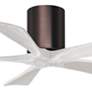 2_42" Matthews Irene-5H Bronze and White Hugger Ceiling Fan with Remote more views