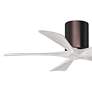 3_42" Matthews Irene-5H Bronze and White Hugger Ceiling Fan with Remote more views