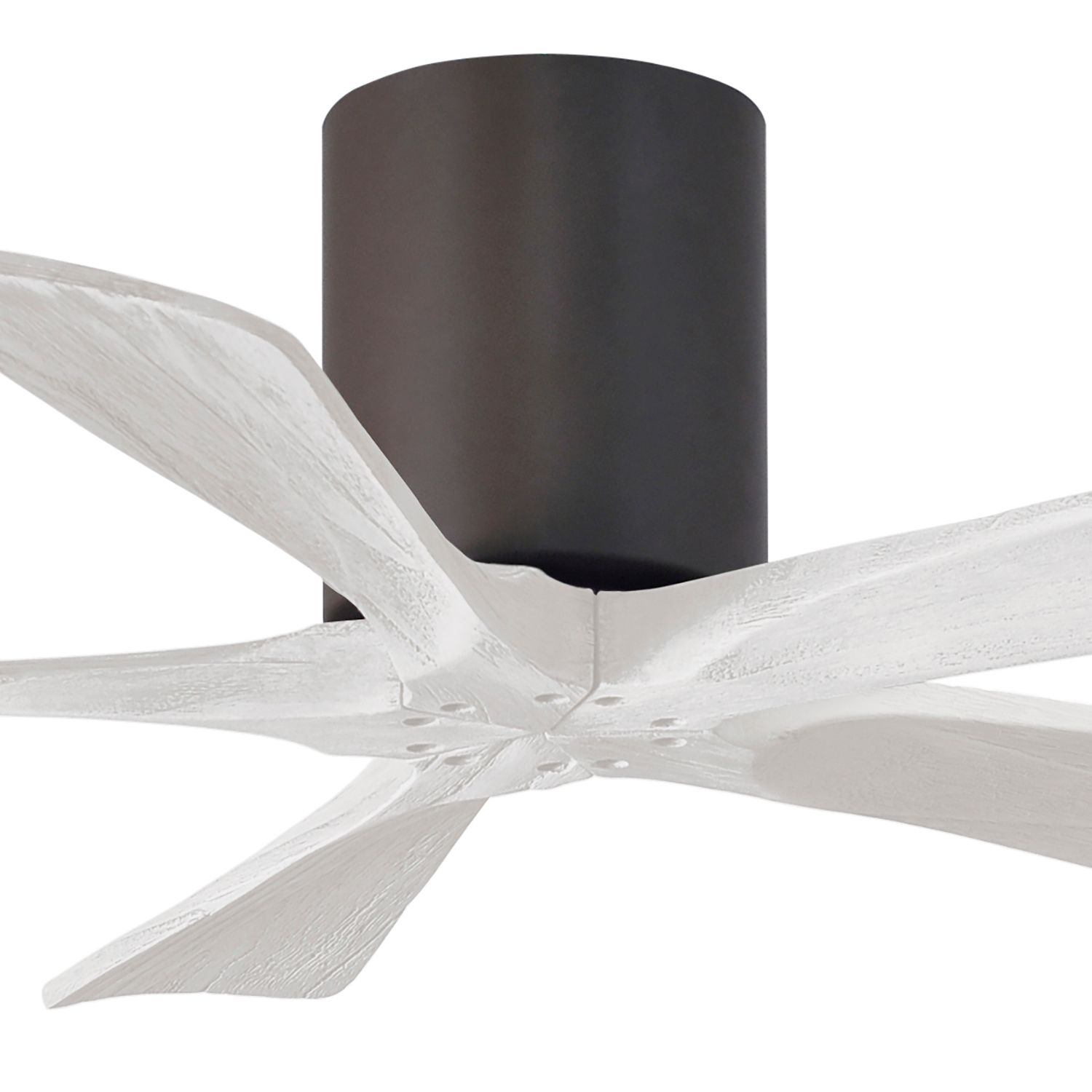 Image 2 42" Matthews Irene-5H Bronze and White Hugger Ceiling Fan with Remote more views