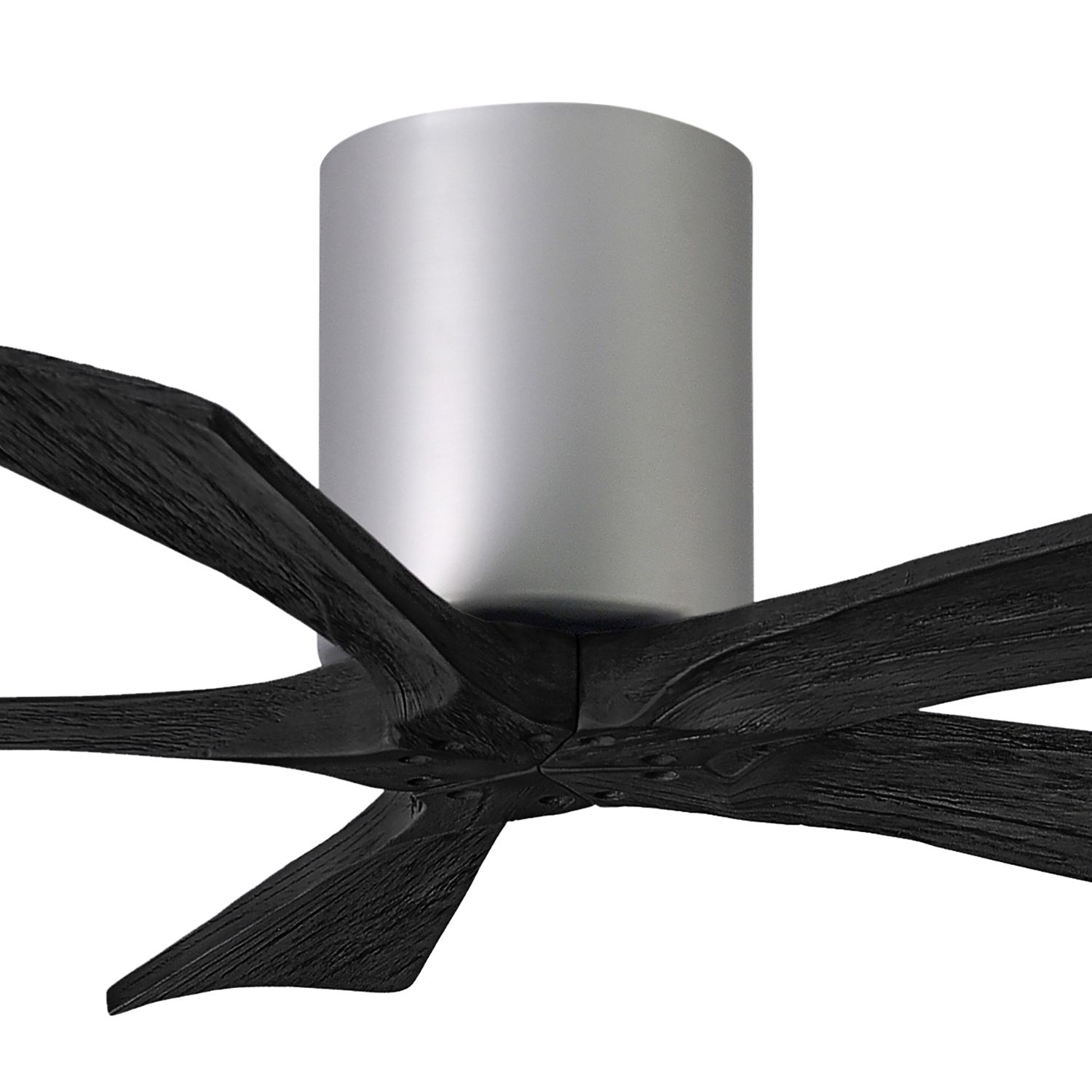 Image 2 42" Matthews Irene-5H Brushed Nickel and Black Hugger Ceiling Fan more views