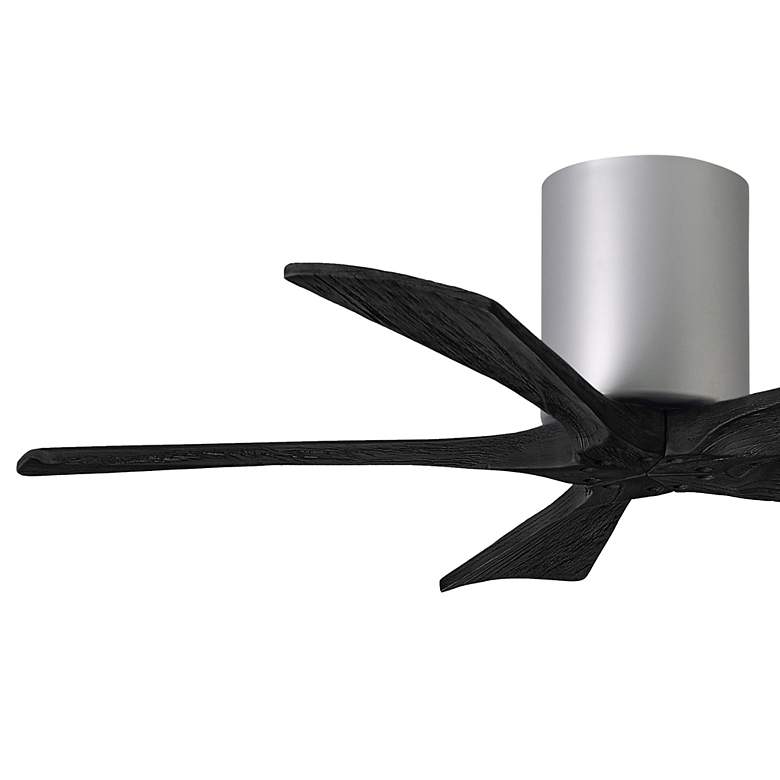 Image 3 42" Matthews Irene-5H Brushed Nickel and Black Hugger Ceiling Fan more views