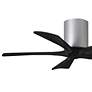 3_42" Matthews Irene-5H Brushed Nickel and Black Hugger Ceiling Fan more views