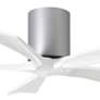2_42" Matthews Irene-5H Brushed Nickel and White Hugger Ceiling Fan more views