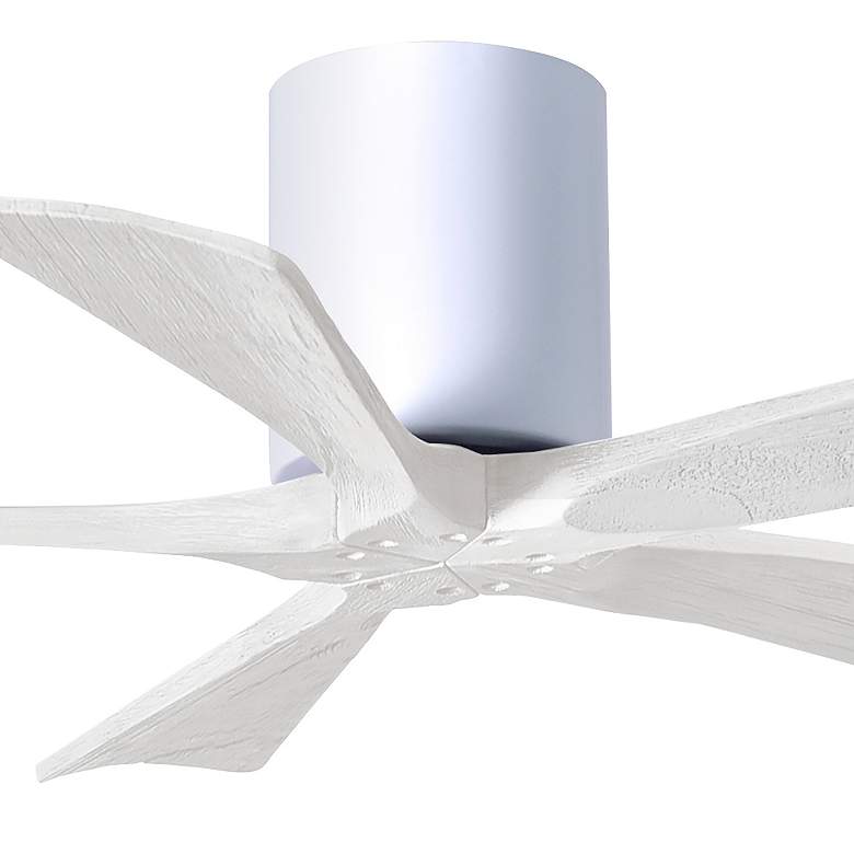 Image 2 42" Matthews Irene-5H Gloss White Damp Hugger Ceiling Fan with Remote more views