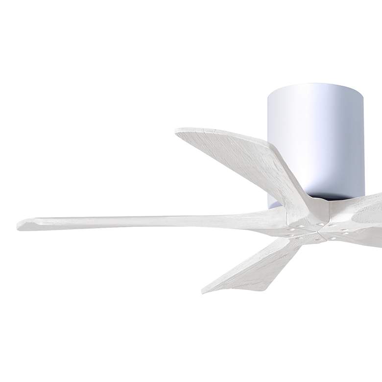 Image 3 42" Matthews Irene-5H Gloss White Damp Hugger Ceiling Fan with Remote more views