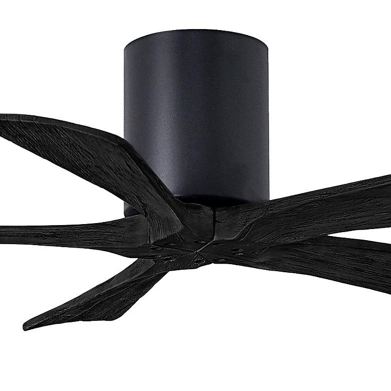 Image 2 42" Matthews Irene-5H Matte Black Damp Hugger Ceiling Fan with Remote more views