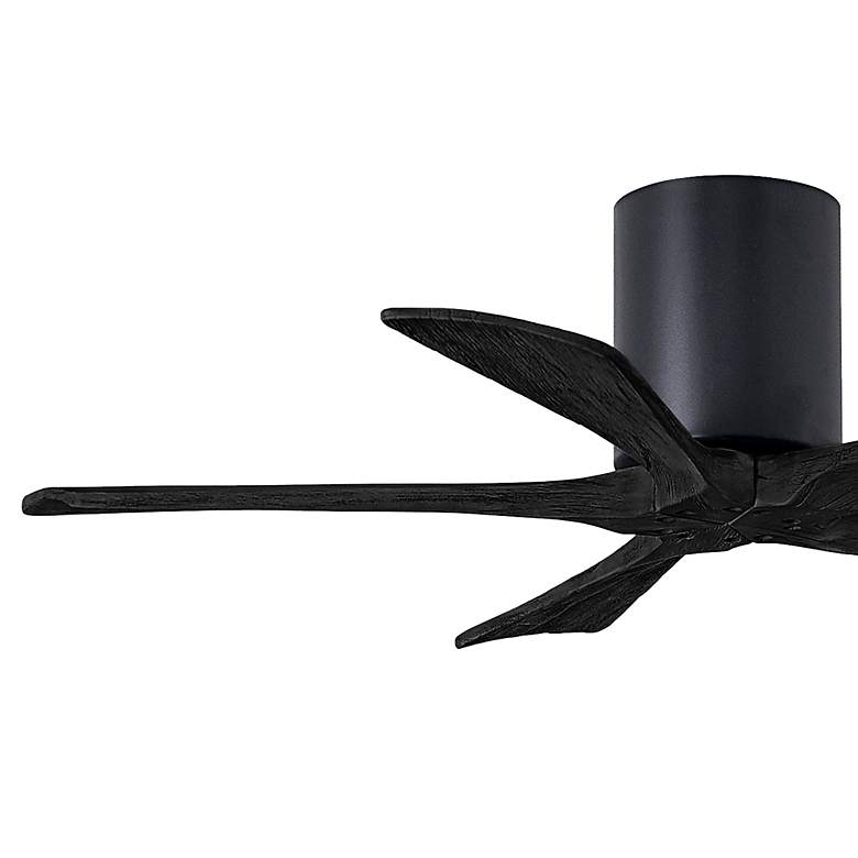 Image 3 42" Matthews Irene-5H Matte Black Damp Hugger Ceiling Fan with Remote more views