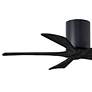 3_42" Matthews Irene-5H Matte Black Damp Hugger Ceiling Fan with Remote more views