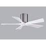 6_42" Matthews Irene-5H Pewter and White Hugger Ceiling Fan with Remote more views