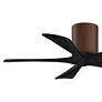 42" Matthews Irene-5H Walnut and Black Hugger Ceiling Fan with Remote
