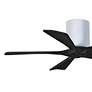 3_42" Matthews Irene-5H White and Black Hugger Ceiling Fan with Remote more views