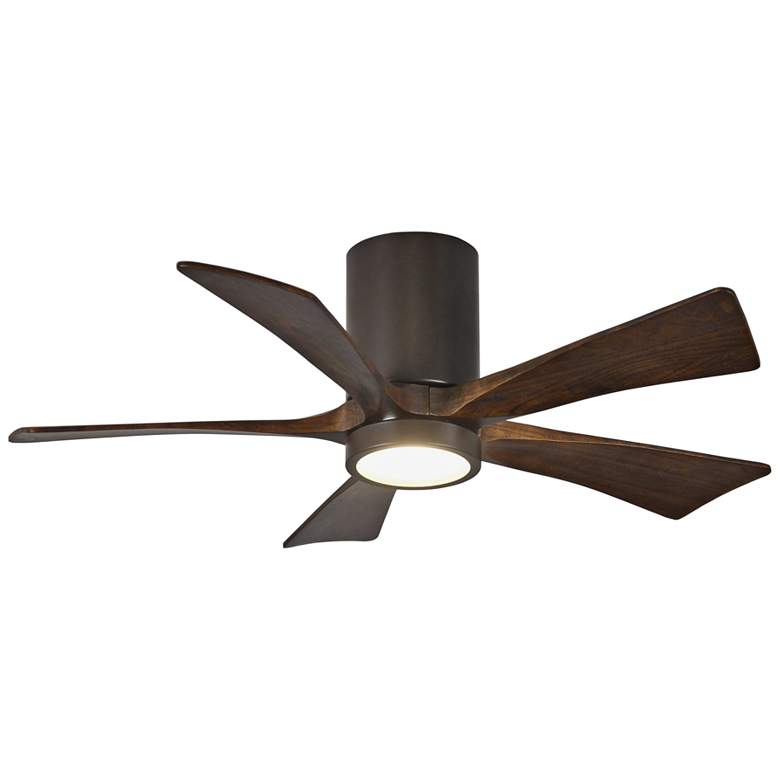 Image 2 42 inch Matthews Irene-5HLK Bronze Hugger LED Ceiling Fan with Remote