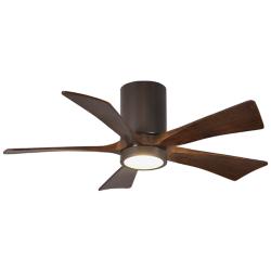42" Matthews Irene-5HLK Bronze Hugger LED Ceiling Fan with Remote