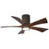 42" Matthews Irene-5HLK Bronze Hugger LED Ceiling Fan with Remote