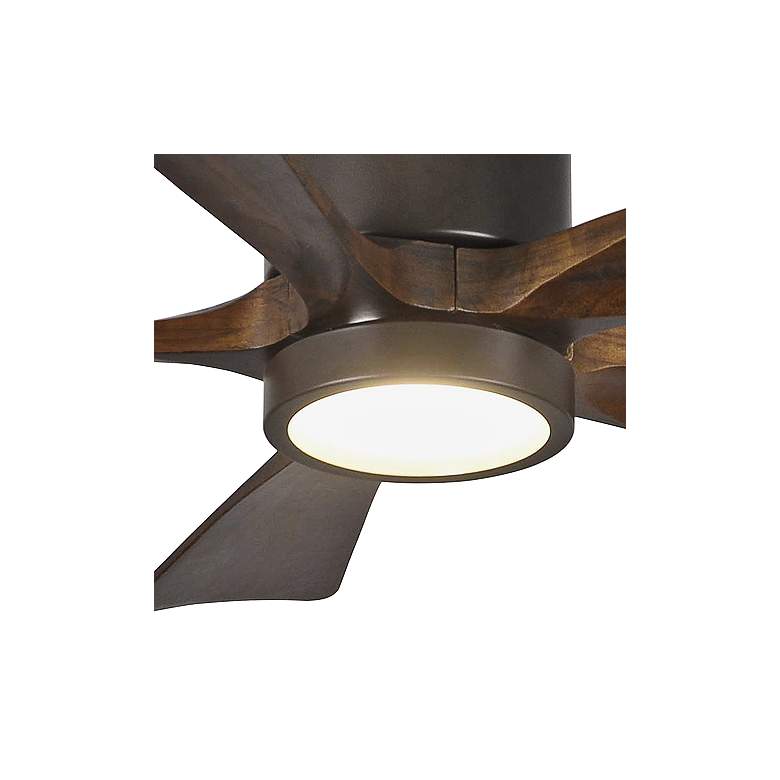 Image 4 42" Matthews Irene-5HLK Bronze Hugger LED Ceiling Fan with Remote more views