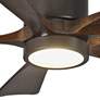 42" Matthews Irene-5HLK Bronze Hugger LED Ceiling Fan with Remote