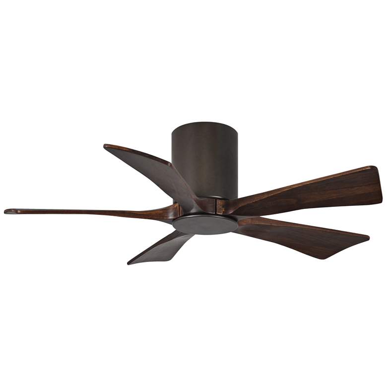 Image 5 42" Matthews Irene-5HLK Bronze Hugger LED Ceiling Fan with Remote more views