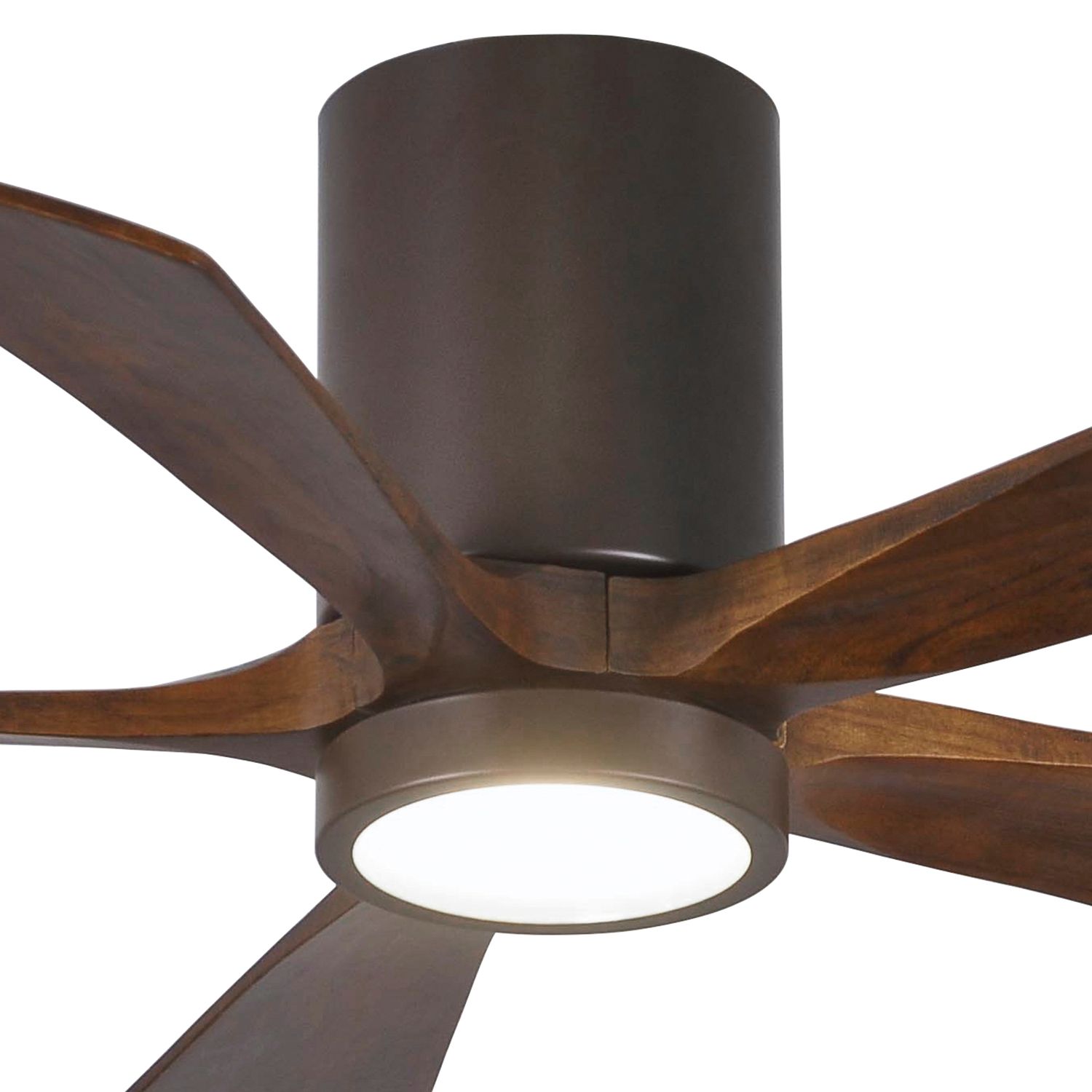 Image 6 42" Matthews Irene-5HLK Bronze Hugger LED Ceiling Fan with Remote more views