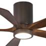 6_42" Matthews Irene-5HLK Bronze Hugger LED Ceiling Fan with Remote more views